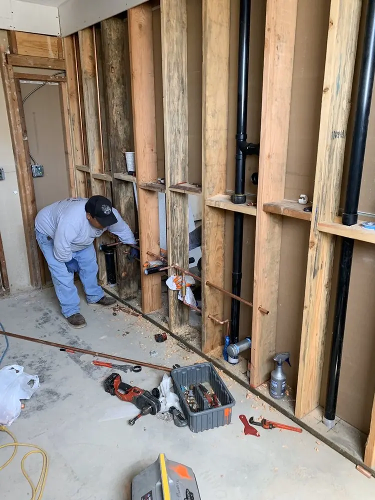 Commercial rough-in plumbing for Gas Line Repair in Crest View